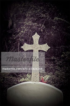 Cross au cimetière mexicain