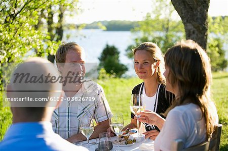 Archipel de Stockholm parti, Fejan, solstice d'été, Suède.