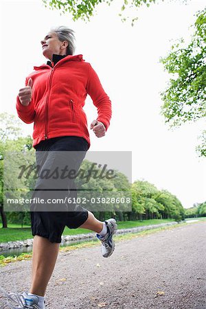 A female jogger, Stockholm, Sweden.