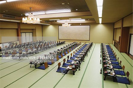 Banquet hall of Ryokan