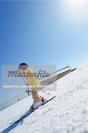 Girl Skiing