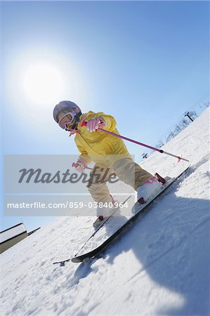 Girl Skiing