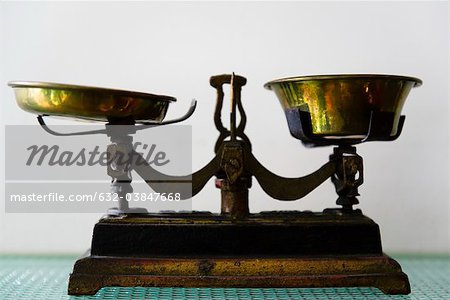 Antique two pan balance scale