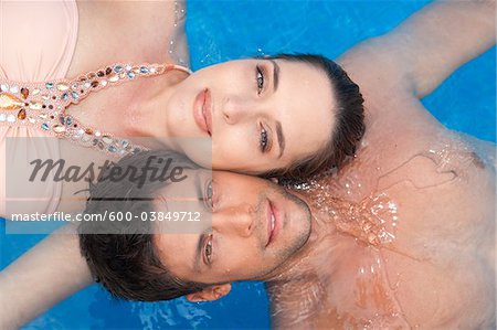 Couple in Pool, Reef Playacar Resort and Spa, Playa del Carmen, Mexico