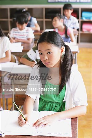 Japanese Girl Learning