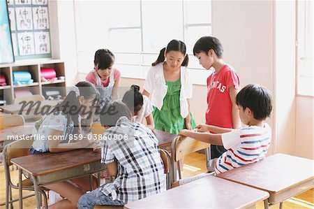 Children Enjoying Together In Classroom