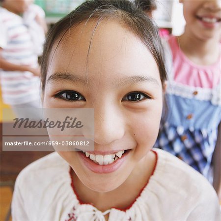 Close Up Of Japanese Schoolgirl