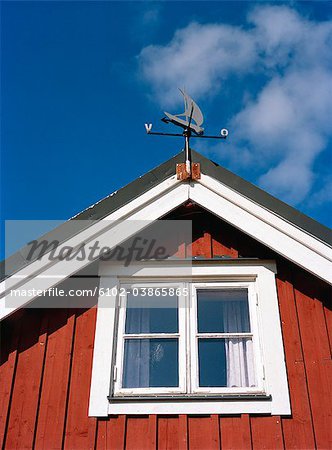 Eine rote Haus, Schweden.