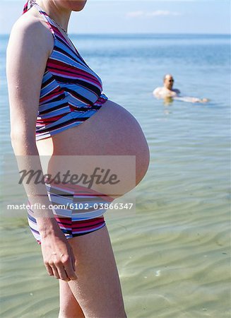 Eine schwangere Frau, Schweden.