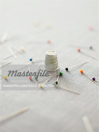 Pins and a thimble, Sweden.