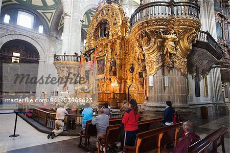 Service religieux à la Cathédrale Metropolitana, District fédéral, la ville de Mexico, au Mexique, en Amérique du Nord