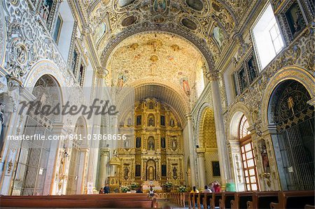 Interior of Santo Domingo church, Oaxaca, Oaxaca state, Mexico, North America