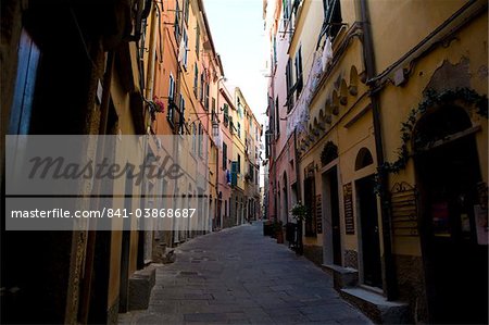 In the streets of Portovenere, UNESCO World Heritage Site, Liguria, Italy, Europe