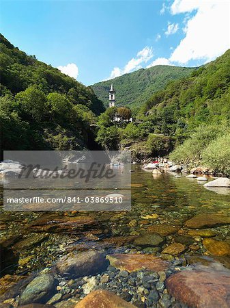 The Cannobino River, Cannobio, Lake Maggiore, Piedmont, Italy, Europe