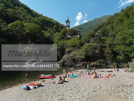 La rivière Cannobine, Cannobio, lac majeur, Piémont, Italie, Europe