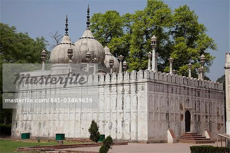 Moti Masjid Moschee, Red Fort, UNESCO Weltkulturerbe, Old Delhi, Indien, Asien