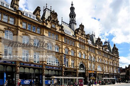 Facade of Leeds Markets, Leeds, West Yorkshire, England, United Kingdom, Europe