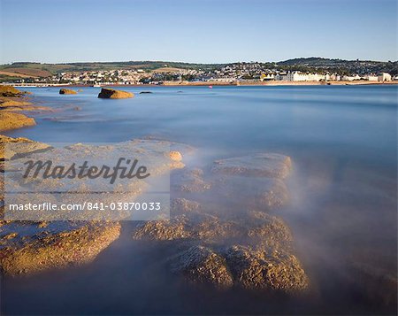 The South Devon seaside resort of Teignmouth on a summer morning, Devon, England, United Kingdom, Europe