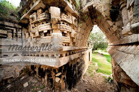 Palais de Labná, ruines mayas, Labná, du Yucatan, au Mexique, en Amérique du Nord