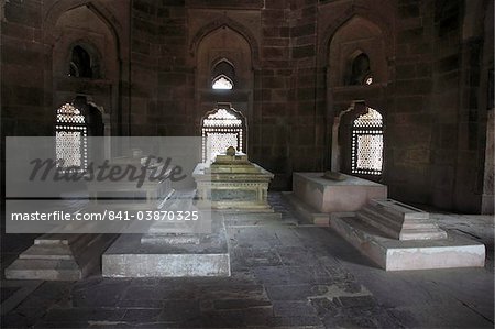 Chambre funéraire, tombe de Humayun, patrimoine mondial de l'UNESCO, New Delhi, Inde, Asie