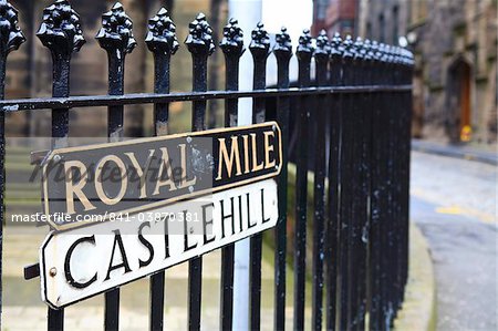 Royal Mile, Edinburgh, Lothian, Ecosse, Royaume-Uni, Europe