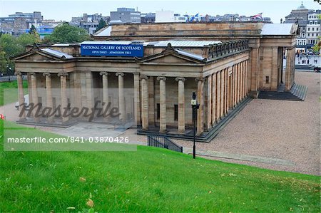 National Gallery of Scotland, le tertre, Édimbourg, Écosse, Royaume-Uni, Europe