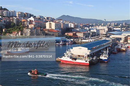 The Port of Vigo, the largest fishing port in Europe, Galicia, Spain, Europe