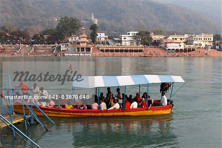 Fluss Ganges Boot, Rishikesh, Uttarakhand, Indien, Asien