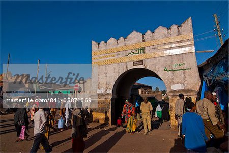 La porte d'entrée ancienne de Harar, en Ethiopie, Afrique