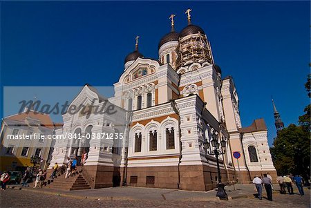 Cathédrale Alexandre Nevski à Tallinn, en Estonie, pays baltes, Europe