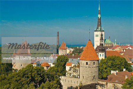 Blick über das alte von Tallinn, UNESCO World Heritage Site, Estland, Baltikum, Europa
