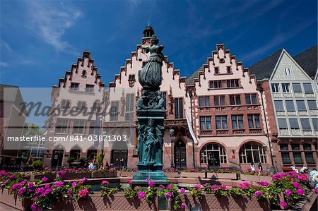 The Romerberg plaza one of the major landmarks in Frankfurt am Main, Hesse, Germany, Europe