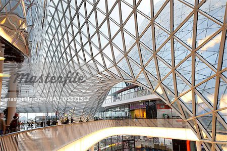 Interior of Zeil shopping center in Frankfurt am Main, Hesse, Germany, Europe