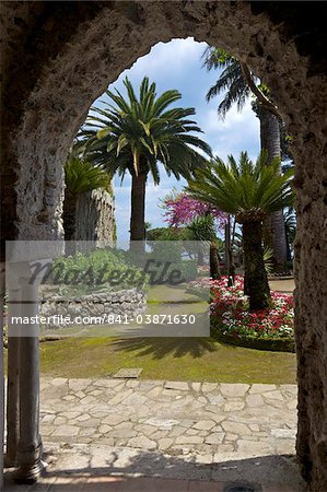 Gärten der Villa Rufolo in Ravello, Amalfiküste, UNESCO Weltkulturerbe, Campania, Italien, Europa
