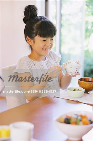 Girl Having Meal