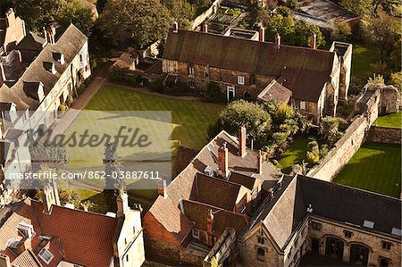 Lincoln, England. The quadrant of the medieval monastery.