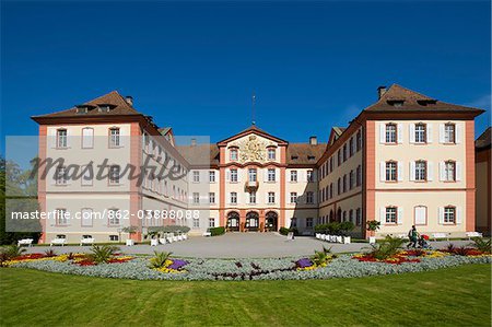 Château sur l'île de Mainau, lac de Constance, Bade-Wurtemberg, Allemagne