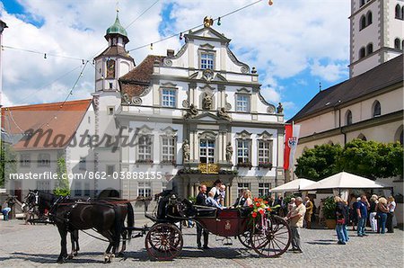 Town Hall of  Wangen, Allgaeu, Bavaria, Germany