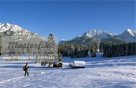 Hiking Woman, Karwendel Mountains, Werdenfelser Land, Upper Bavaria, Germany