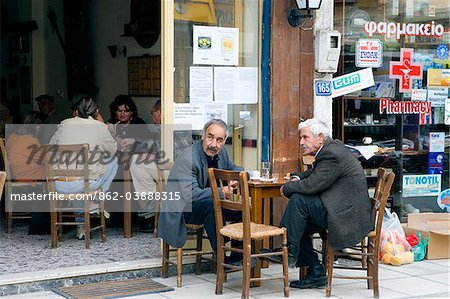 Taverne, bourbiers, Crète, Grèce