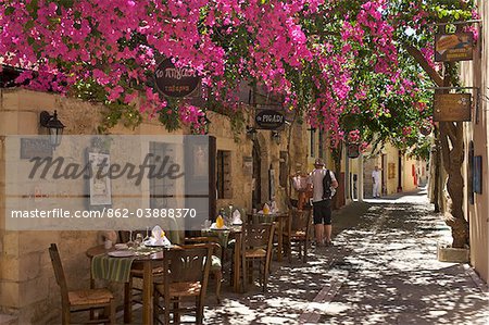 Taverne in Rethymnon, Kreta, Griechenland