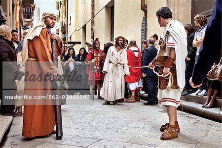 Holy Thursday procession, Processione del Giovedi Santo, Marsala, Sicily, Italy