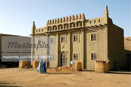 Haus der Djenee, ein UNESCO-Weltkulturerbe. Mali, Westafrika