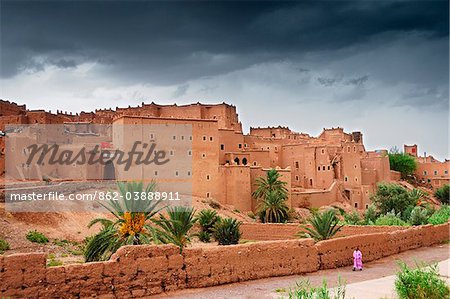 La vieille ville de Ouarzazate. Maroc