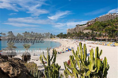 Beach of Arguineguin, Gran Canaria, Canary Islands, Spain