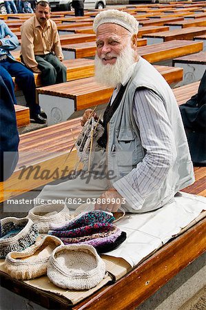 Un vendeur à Istanbul, Turquie