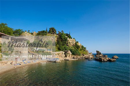 Beach of Antalya,Turquoise Coast, Turkey