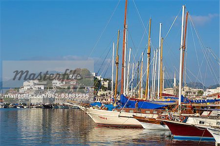 Vieille ville et du port de plaisance de Marmaris, Aegean, Côte Turquoise, Turquie