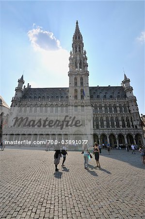 Rathaus, Grand Place, Brüssel, Belgien