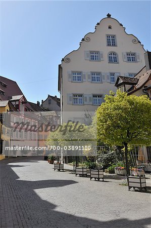 Historique Town Centre, Meersburg, Bade-Wurtemberg, Allemagne
